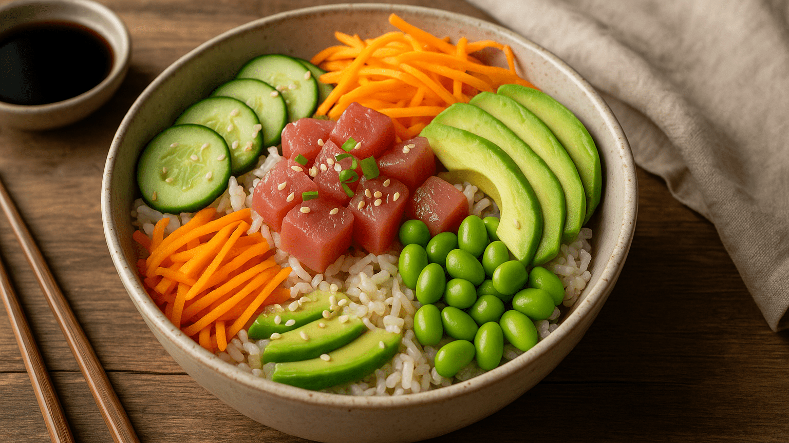 Poke Bowl con Tonno e Verdure